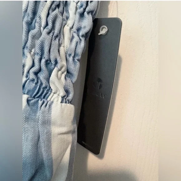 Tractr Blue and White Striped Jumpsuit - Picture 3 of 6